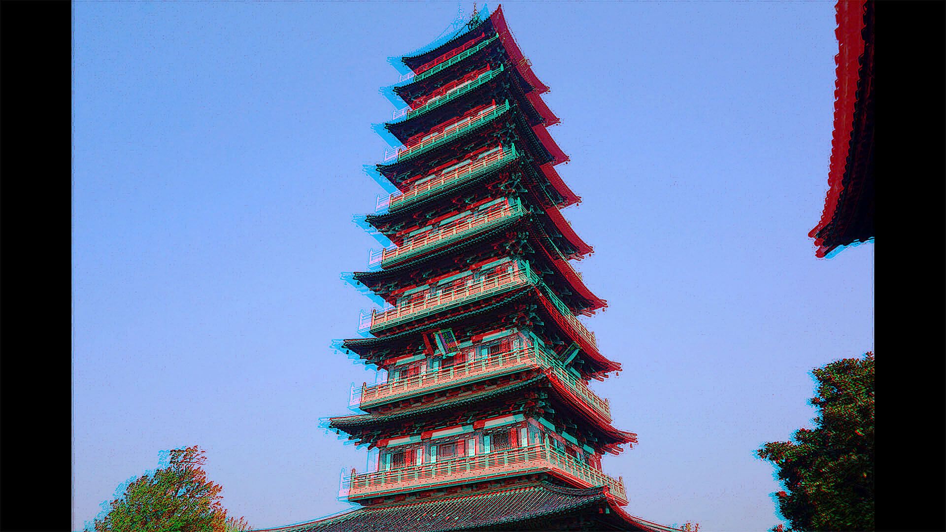 扬州 大明寺 红蓝立体图  240825 - 图片5