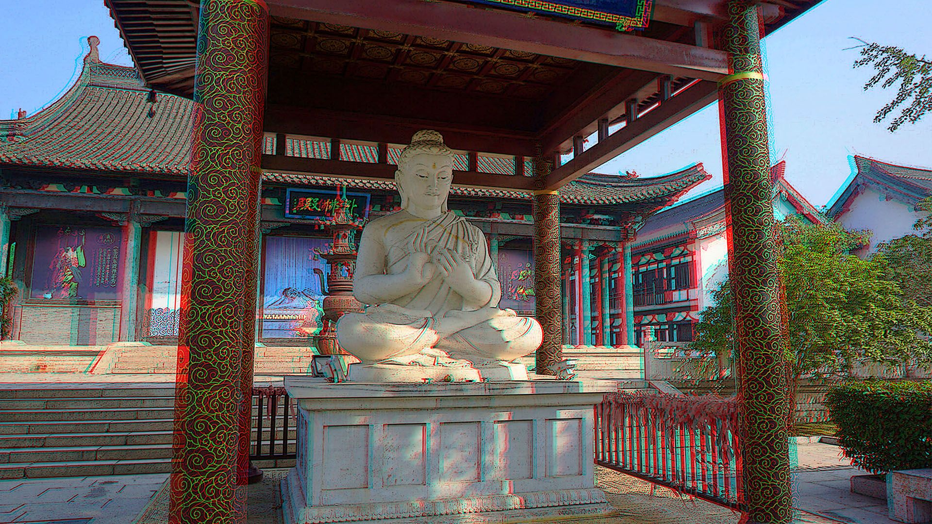 扬州 大明寺 红蓝立体图  240825 - 图片6