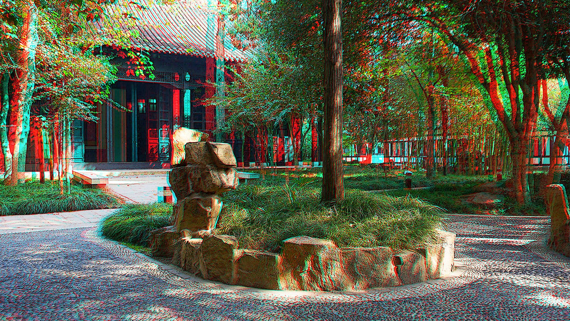 扬州 大明寺 红蓝立体图 240826 - 图片5
