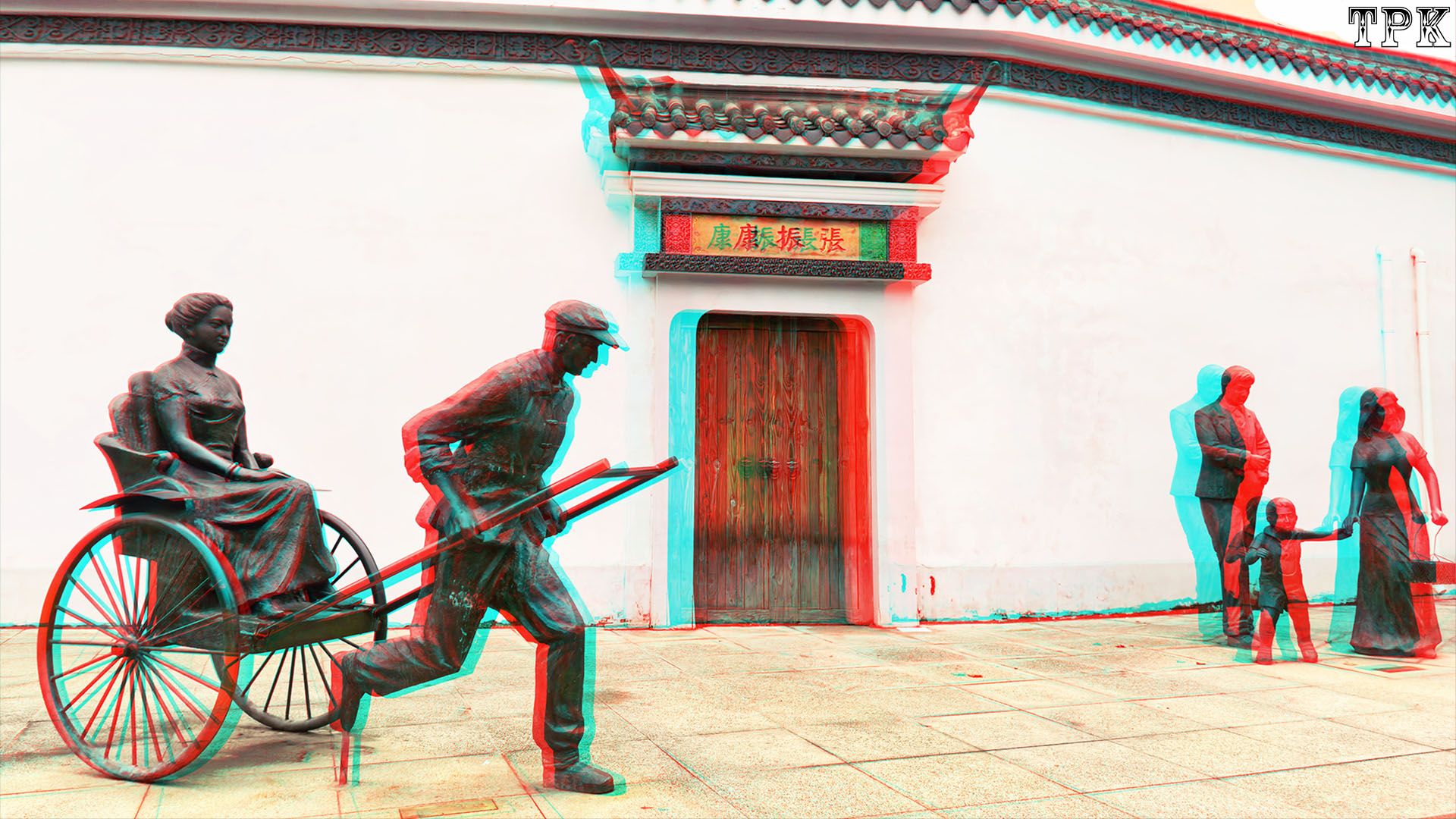 黄包车  牛【立体摄影】XRC红青图 260705 - 图片2