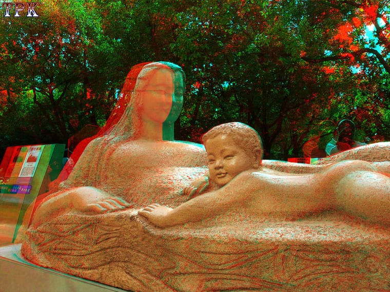 难忘的雕塑【立体摄影】红青图 260820 - 图片3